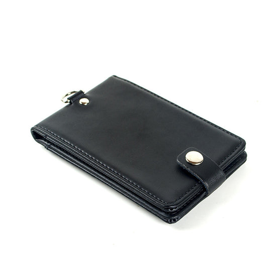 Leather Work ID Card Holder Chest Brand Credit Card Bag Holder
